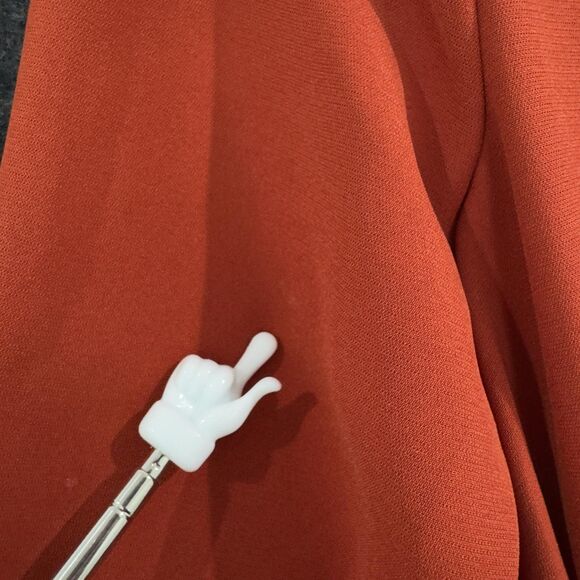 A.L.C. Kieran Jumpsuit Women's 4 Terracotta Orange Pleated Belted Tailored Pleat - Picture 10 of 13